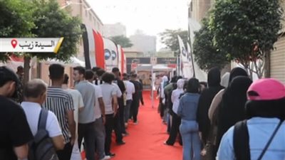 الشباب يتصدر المشهد الانتخابى امام لجان السيدة زينب