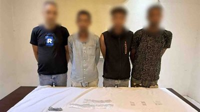 ضبط 4 بتهمة تعاطي وحيازة مخدر البودر بالقليوبية