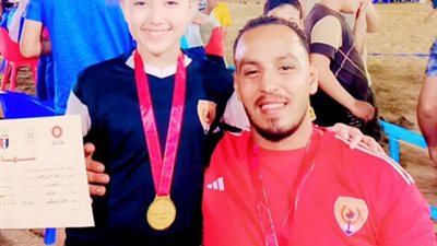 4 ميدليات للمنصوره فى بطوله الجمهورية للمصارعة الشاطئية
