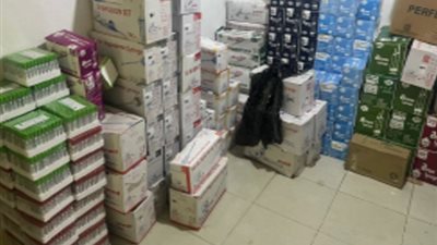 ضبط 2 مليون قطعة مستلزمات طبية مجهولة المصدر بالسيدة زينب