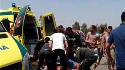 مصرع وإصابة 6 في حادث تصادم تروسيكل مع سيارة نقل بسمالوط