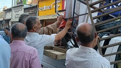 30 حالة إزالة فورية و52 حاله ضبط خلال حملة مكبرة للإشغالات بأشمون