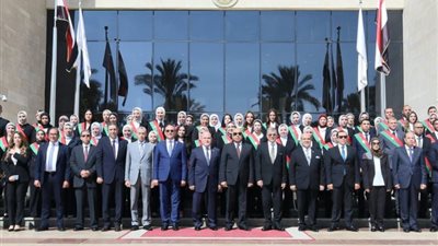وزير العدل يشهد أداء اليمين القانونية لمعاوني النيابة الإدارية الجدد