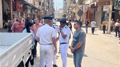 حملة مكبرة لإزالة الإشغالات بمنطقة العباسي بالمنصورة
