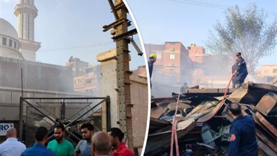 السيطرة على حريق بمخزن خردة في شبرا الخيمة