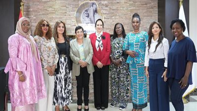 القومي للمرأة يستقبل وفدًا من زوجات الضباط الأفارقة
