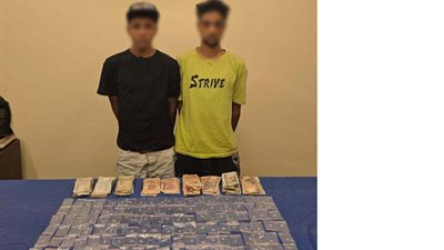 ضبط عاطلين لترويجهما المخدرات بالجيزة