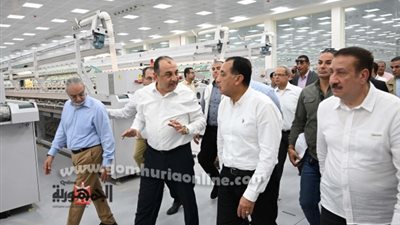 رئيس الوزراء يتفقد مصنع غزل 2 بشبين الكوم المنوفية