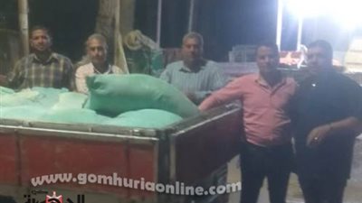 ضبط طن دقيق بلدي قبل بيعه في السوق السوداء بأهناسيا