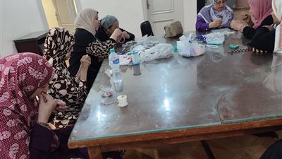 ورشة فنية لكبار السن بالفيوم