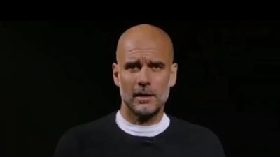 جوارديولا يدعو للتظاهر فى برشلونة من أجل فلسطين