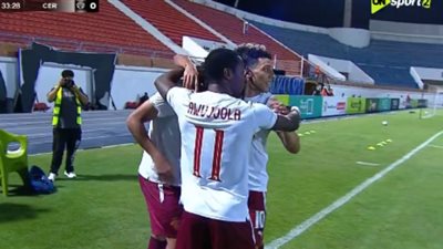سيراميكا يفوز علي حرس الحدود بثلاثية يقتحم المربع الذهبي بالدوري