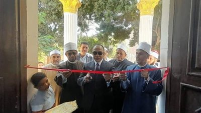 نائب محافظ المنيا يفتتح تجديدات المسجد الكبير بأبو فليو..صور