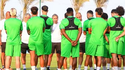 معسكرللمصرى بالقاهرة قبل السفر لليبيا لمواجهة الاتحاد