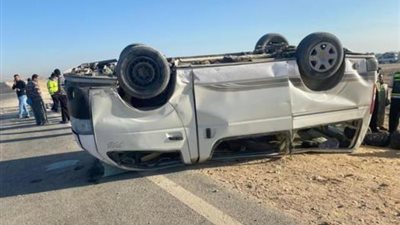 إصابة 7 إثر انقلاب ميكروباص بمدينة 6 أكتوبر