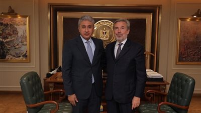 السفير الإيطالي يودع وزير السياحة قبل مغادرته مصر