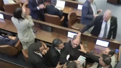 مشادات فى الكنيست الإسرائيلى أثناء كلمة ترامب