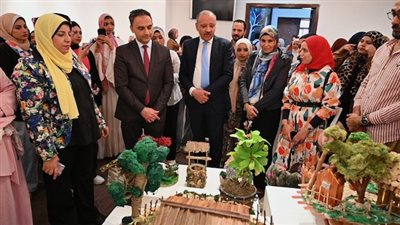 جامعة الفيوم تفتتح المعرض الطلابي 