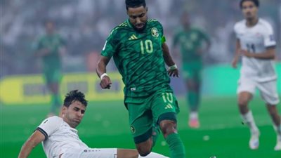 سالم الدوسري أفضل لاعب فى مباراة السعودية والعراق