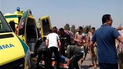 مصرع وإصابة 8 أشخاص في حادث تصادم بمدخل سمالوط