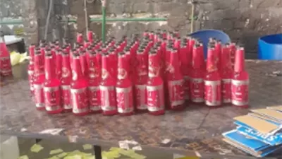 ضبط مصنع خمور مغشوشة بالوراق