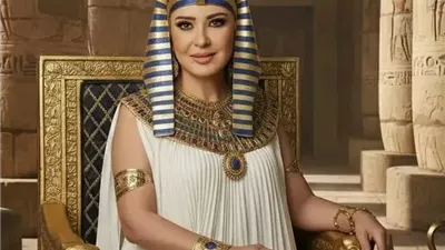 مادلين طبر تحتفل بالمتحف المصري الكبير بإطلالة ملكية