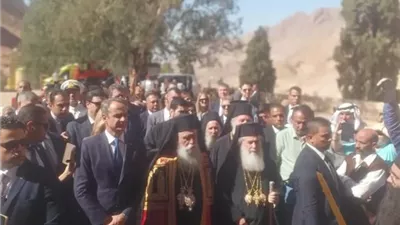 انطلاق مراسم تجليس اول مطران بالانتخاب لدير سانت كاترين