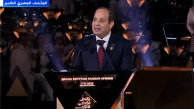 الرئيس السيسي : على أرض مصر شهدت الدنيا ميلاد الفن