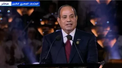 الرئيس السيسي : على أرض مصر شهدت الدنيا ميلاد الفن