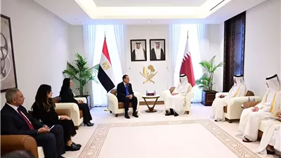 رئيس وزراء قطر يؤكد حرص بلاده على توطيد العلاقات مع مصر
