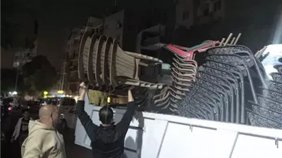 رفع ٣٢٢ اشغال من شارع المطار بالمنيره الغربية