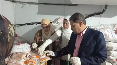 ضبط 400 كيلو دواجن غير صالحة للاستهلاك الآدمى بالأقصر