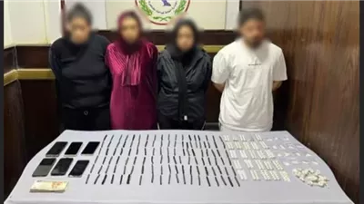 ضبط تشكيل عصابى لتجارة المخدرات وتسهيل ممارسة الرذيلة بالقاهرة