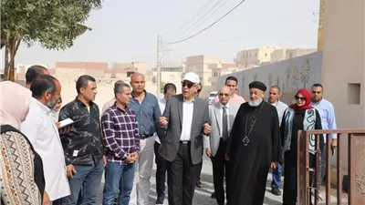 كدواني مع مسئولى المطرانية للاستفادة من مسار رحلة العائلة المقدسة