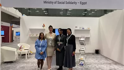 إقبال كبير على جناح وزارة التضامن بمؤتمر القمة العالمي للتنمية الاجتماعية بالدوحة