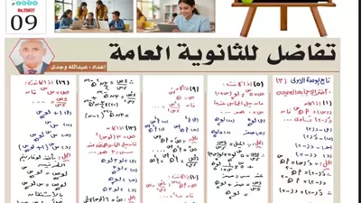 16 سؤالا في التفاضل.. مراجعة مهمة لطلاب الصف الثالث الثانوي 2026