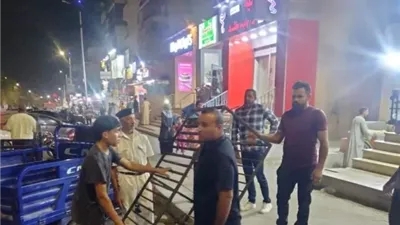 أمين: جهاز بدر يشن حملة إشغالات مكبرة ويلاحق المخالفين ليلاً.. بالصور