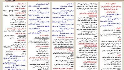 مراجعة هامة في اللغة العربية للثانوية العامة2026