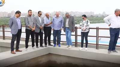 رئيس مياه المنيا يتفقد عددا من المحطات بمركزي ملوي ومغاغة