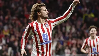ثنائية جريزمان تقود أتلتيكو مدريد للفوز علي ليفانتي بثلاثية