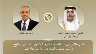 وزير الخارجية ونظيره القطري يبحثان تطورات الأوضاع في غزة