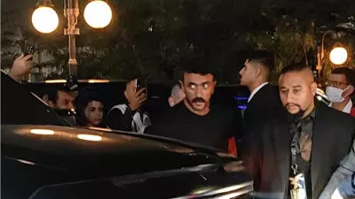 زاهر والعوضى وزيادة فى عزاء والد محمد رمضان