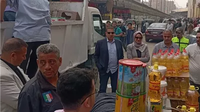 حملة مكبرة بقيادة نائب محافظ القليوبية لإزالة الإشغالات بشبرا الخيمة