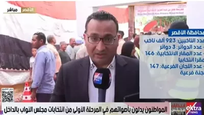 المواطنون يدلون بأصواتهم في انتخابات مجلس النواب بالأقصر