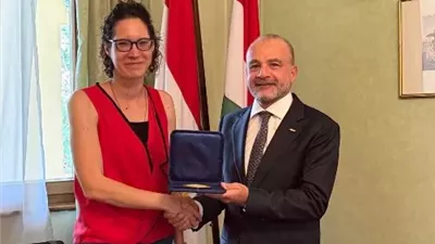 رئيس الدولي للسلاح يبحث سبل التعاون مع سفيرة المجر في مصر