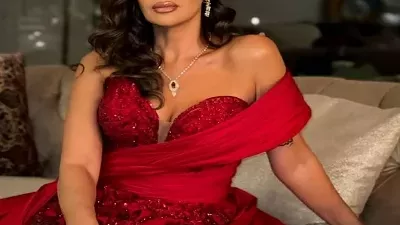 بالأحمر .. داليا البحيرى تتألق من مهرجان القاهرة السينمائى