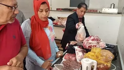 ضبط ٣٤ كيلو لحوم غير صالحة للاستهلاك الآدمى بالأقصر