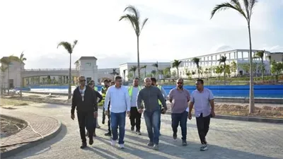 نائب رئيس جهاز العلمين الجديدة يتفقد مشروع المدينة التراثية