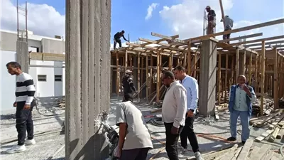 العبور.. إزالة فورية لمخالفة بنائية في الجولف سيتي بالحي السابع