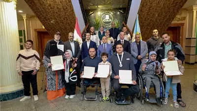 محافظ كفرالشيخ يكرم لاعبين ومدربين حصدوا ذهبية وفضية وبرونزية